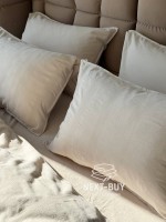 Эксклюзивное постельное белье Limasso Cassandra Cream 200x220 из вареного хлопка — изображение 8