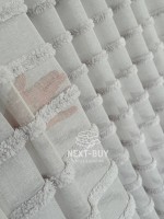 Тюль льон у смужку Linen Light Grey Туреччина - Зображення 5