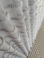 Тюль льон у смужку Linen Light Grey Туреччина - Зображення 7