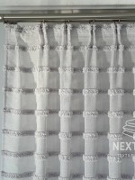 Тюль льон у смужку Linen Light Grey Туреччина - Зображення 8