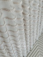 Тюль льон у смужку Linen Light Beige Туреччина - Зображення 7