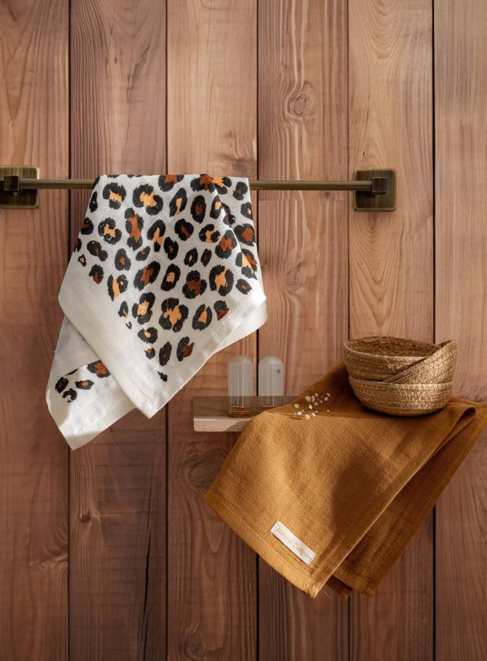 Набор кухонных полотенец Nilteks Leopards  tencel 5 шт. 40х60 — изображение 3