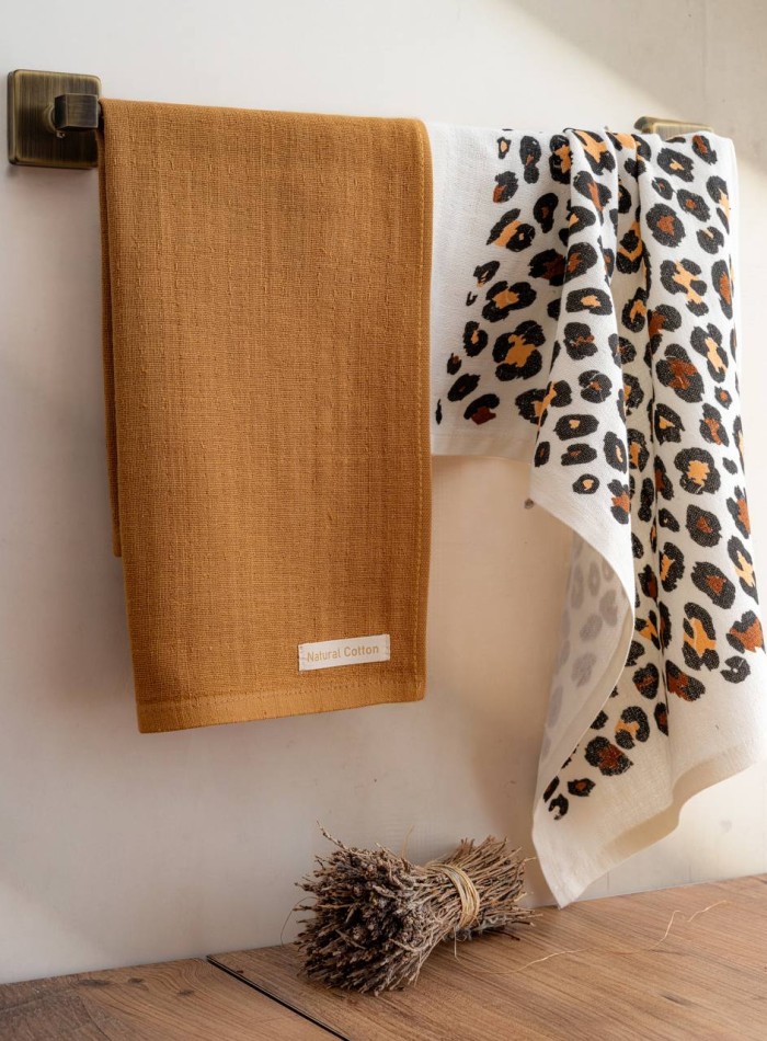 Набор кухонных полотенец Nilteks Leopards  tencel 5 шт. 40х60 — изображение 2