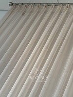 Тюль грек сітка кофейна з блиском Silver Mist Latte Туреччина - Зображення 5
