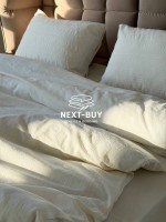Постільна білизна Saheser Salve krem  євро 200х220 jacquard - Зображення 2
