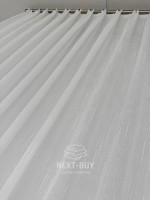 Тюль белый лён однотонный Linen White Breeze, Турция — изображение 7