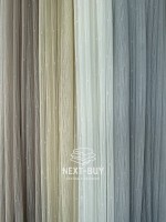 Тюль однотонная грек сетка серая с блеском Silver Light Grey with Lurex, Турция — изображение 3