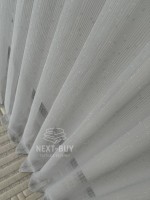 Тюль однотонная грек сетка серая с блеском Silver Light Grey with Lurex, Турция — изображение 6