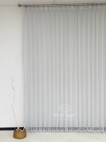 Тюль однотонная грек сетка серая с блеском Silver Light Grey with Lurex, Турция — изображение 7