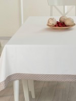 Скатертина для столу TABE Alba Bej 150х220 Туреччина - Зображення 2