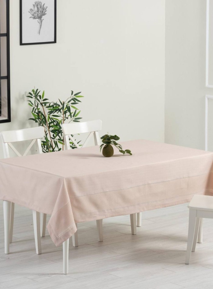 Скатертина для столу TABE Nora bej 150х220 Туреччина - Зображення 2