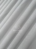 Тюль сірий льон однотоний Linen Grey Breeze Туреччина - Зображення 5