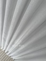 Тюль сірий льон однотоний Linen Grey Breeze Туреччина - Зображення 6