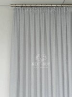 Тюль сірий льон однотоний Linen Grey Breeze Туреччина - Зображення 7