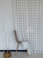 Тюль Linen Dots Harmony з 3D помпонами Anthracite & Beige – Туреччина - Зображення 6