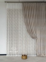 Фактурна тюль-штора Milano Harmony Coffee & Beige Італія - Зображення 7