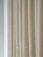 Бежевый тюль из льна Beige Cloud Veil Турция — изображение 15