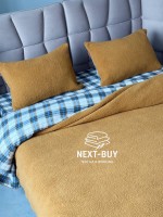 Зимовий комплект постільної білизни двосторонній Cozy Zerdecal євро Туреччина - Зображення 2
