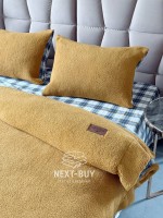 Зимовий комплект постільної білизни двосторонній Cozy Zerdecal євро Туреччина - Зображення 6