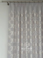 Тюль серый лён с аппликацией Linen Grace Embroidery Grey-Beige Италия — изображение 8