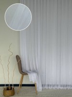 Тюль Linen Sofia Veil — білий льон преміум якості, Туреччина