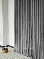 Тюль Boho Linen Flow Grey — сірий льон-сітка, Італія - Зображення 9