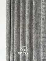 Тюль Boho Linen Flow Grey — сірий льон-сітка, Італія - Зображення 8
