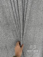 Тюль Boho Linen Flow Grey — сірий льон-сітка, Італія - Зображення 6