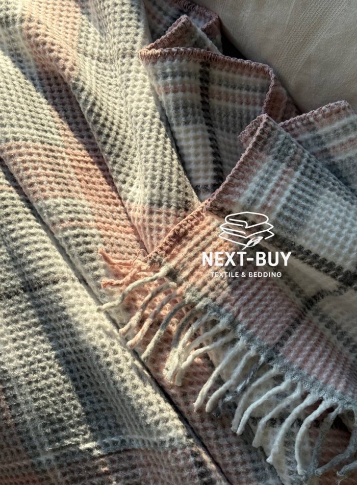 Плед у клітинку Aksu Cozy Life Inka Gulkursu - Зображення 4