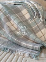 Плед в клетку Aksu Cozy Life Inka Mint — изображение 5