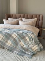 Плед в клетку Aksu Cozy Life Inka Mint — изображение 7