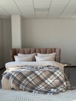 Плед у клітинку Aksu Cozy Life Inka Gri - Зображення 2
