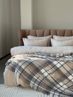 Плед у клітинку Aksu Cozy Life Inka Gri - Зображення 7