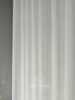 Тюль однотонний кремовий льон Linen Whisper Cream Туреччина - Зображення 6