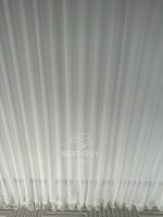 Тюль однотонний кремовий льон Linen Whisper Cream Туреччина - Зображення 8