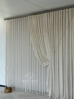 Тюль Boho фактурний льон — сітка Soft Weave Linen Beige Elegance Італія - Зображення 10