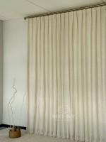 Тюль Boho фактурний льон — сітка Soft Weave Linen Beige Elegance Італія - Зображення 9