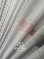 Тюль однотонний сірий льон Linen Sofia Veil преміум якість Туреччина - Зображення 13