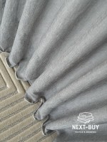 Тюль однотонний сірий льон Linen Sofia Veil преміум якість Туреччина - Зображення 8