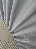 Тюль однотонний сірий льон Linen Sofia Veil преміум якість Туреччина - Зображення 12