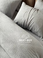 Постільна білизна махрова Maison D'or Jaquard Stretcu Terry Set Grey 200x220см - Зображення 3