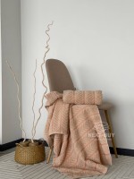 Полотенца Multi Terracotta Orange – Турция, 100% хлопок, серый с объёмным узором 2шт — изображение 2