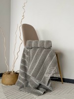 Полотенца Multi Stone Grey – Турция, 100% хлопок, серый с объёмным узором 2шт — изображение 2
