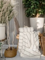 Полотенца Multi Ivory Cream – Турция, 100% хлопок, кремовый с объёмным узором 2шт