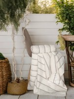 Полотенца Multi Ivory Cream – Турция, 100% хлопок, кремовый с объёмным узором 2шт — изображение 2