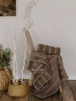 Полотенца Multi Dark Brown – Турция, 100% хлопок, тёмно-коричневый с объёмным узором 2 шт.