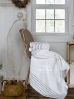 Набор махровых полотенец 2 штGray Line 50×90 см, 70×140 см Турция