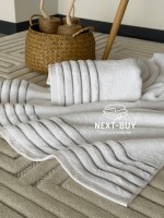Набор махровых полотенец 2 штGray Line 50×90 см, 70×140 см Турция — изображение 5