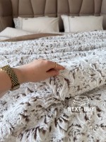 Премиальный комплект постельного белья + покрывало VENDITA Kahve, 100% хлопок, 200×220 — изображение 6