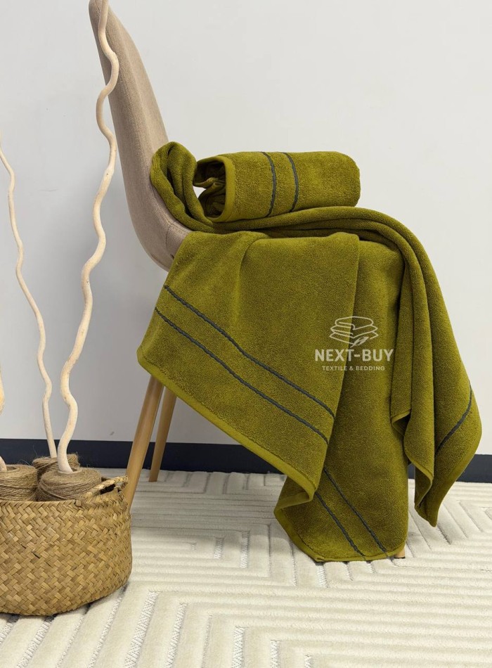 Набір махрових рушників Line Olive 2 шт: 50×90, 70×140, Туреччина - Зображення 5